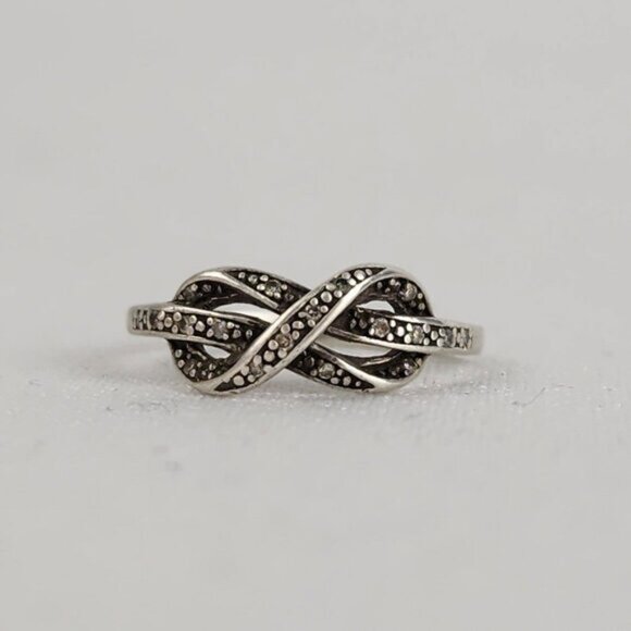 Penny Mercer Jewelry - EMD 925 Sterling Silver Infinity Ring Size 6.5